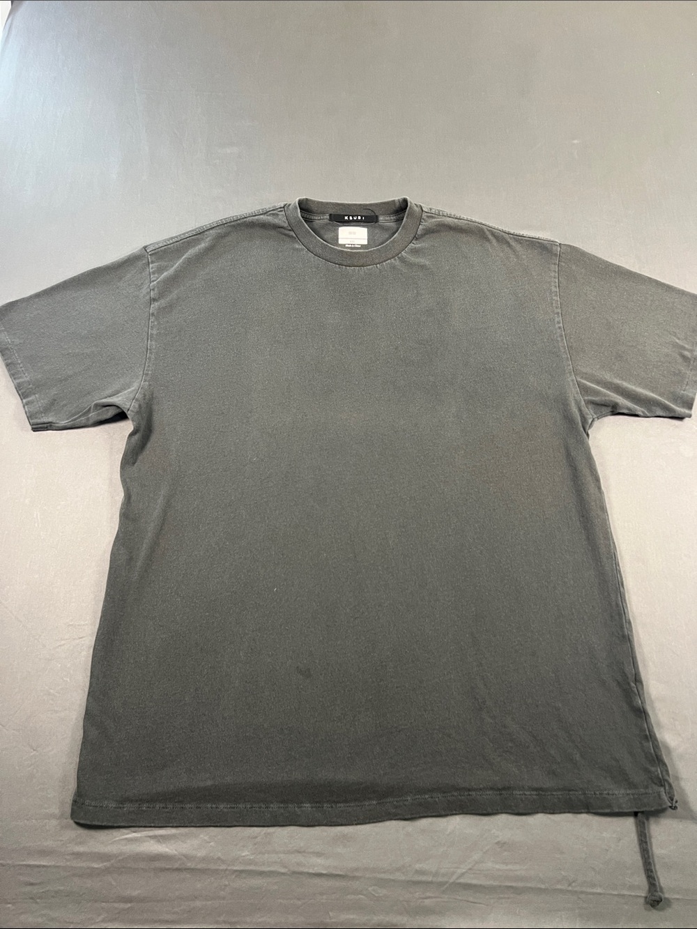 Ksubi Washed Black Short-Sleeve Crew Tee
